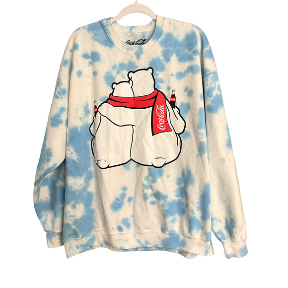 Coca Cola Tops - Coca Cola Tie Dye Polar Bear Sweatshirt  2X